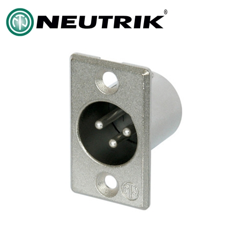 NEUTRIK NC3MP / 뉴트릭 샤시형 XLR 캐논(수) 커넥터 / 직사각형 / 매립형 커넥터