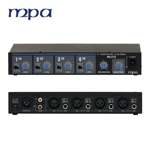 MPA ML-410 / 엠피에이 ML410 / 4채널 마이크 라인믹서 / 마이크 프리앰프