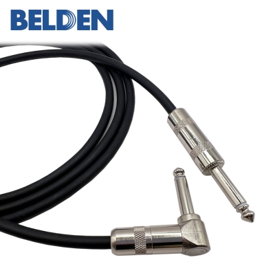 벨덴 9778+스위치크래프트 ㄱ자 55 TS(모노) - 55 TS(모노) 악기케이블 / 제작케이블