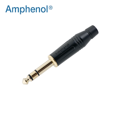 AMPHENOL ACPS-GB-AU / 암페놀 55 TRS(스테레오) 블랙골드팁 커넥터