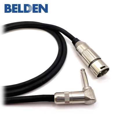 벨덴 8412 스위치크래프트 XLR(수) - ㄱ자 55 TS(모노) 케이블 제작케이블