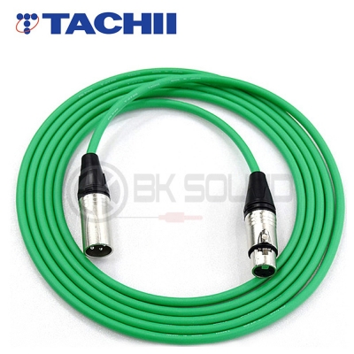 타치 T-2T2S 초록+BK XLR(암) - XLR(수) 마이크케이블 / 양캐논 / 제작케이블