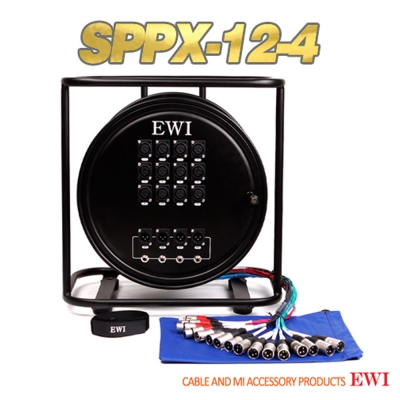 EWI SPPX-12-4 / 30, 45M / 12CH 멀티 릴 스네이크 완제품 XLR/PHONE 병렬4CH / 멀티롤케이블/멀티릴케이블