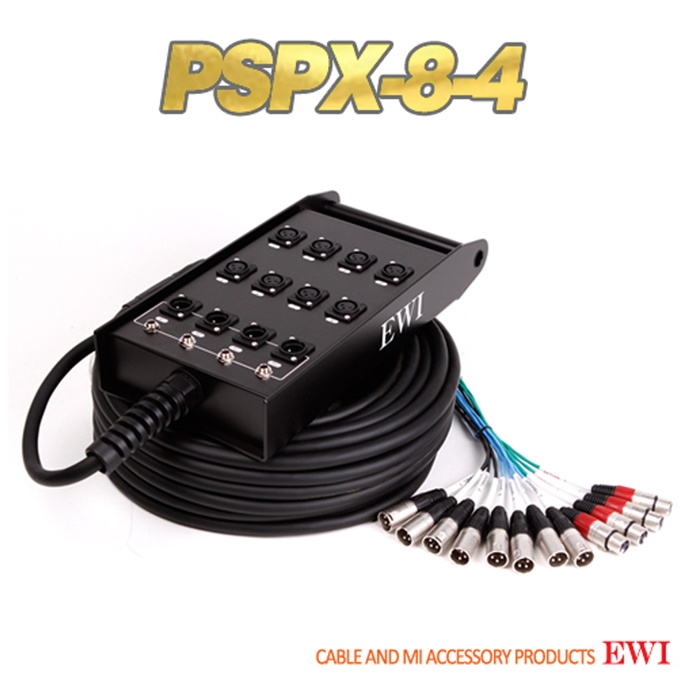 EWI PSPX-8-4 / 10, 15, 30, 45M / 8CH 4RETURN 멀티케이블 완제품 / 스네이크 케이블 XLR 8CH / XLR/PHONE 4 RETURN