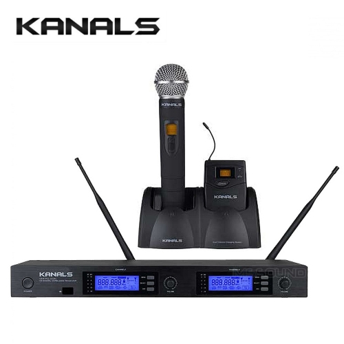 KANALS BK-9000N / 카날스 2채널 무선마이크시스템 / 충전기별도구매(배터리&충전기 겸용)