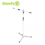 Gravity GMS4322W 그래비티 고급 T자형 마이크스탠드 흰색 마이크홀더증정