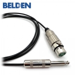 벨덴 9451 스위치크래프트 XLR(암) - 55 TS(모노) 마이크케이블 제작케이블