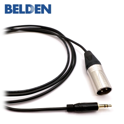 벨덴 9451+뉴트릭 XLR(수)- 암페놀 3.5mm AUX케이블 / 제작케이블