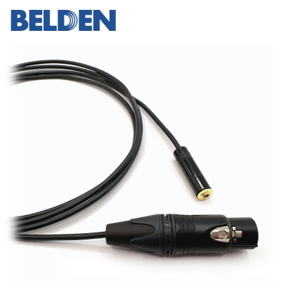 벨덴 9451+뉴트릭 골드팁 XLR(암)-리안 3.5mm(암) 변환케이블 / 연장케이블
