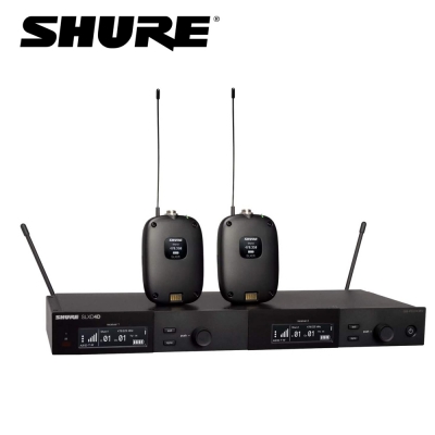 SHURE SLXD14D / 슈어 2채널 무선바디팩시스템 / 마이크별도구매