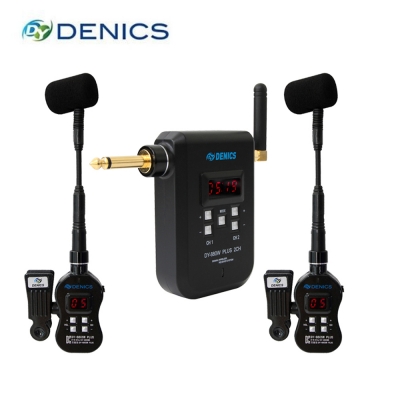 DENICS DY-880SW PLUS / 국산 2채널 충전식 무선마이크 / 마이크타입 선택(핸드, 색소폰, 헤드셋)