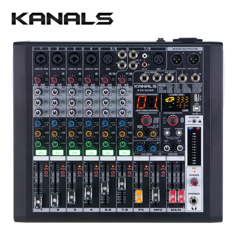 KANALS BKG-80 / 카날스 BKG80 8채널 오디오믹서 / 블루투스, 녹음기능