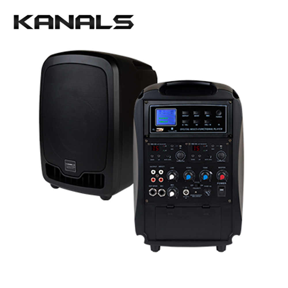 KANALS AT-260BN / 카날스 충전식 스피커 / 블루투스, USB재생 ,마이크 2개포함 / 150W
