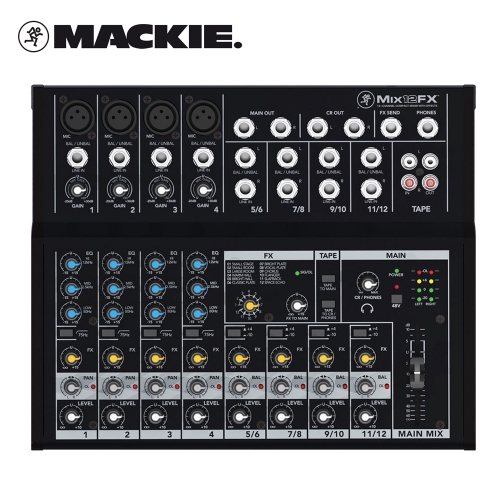 MACKIE Mix12FX / 맥키 12채널 믹서 / 이펙터 있음