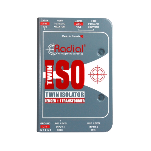 Radial TWIN ISO / 래디알 2채널 패시브 라인 레벨 아이솔레이터