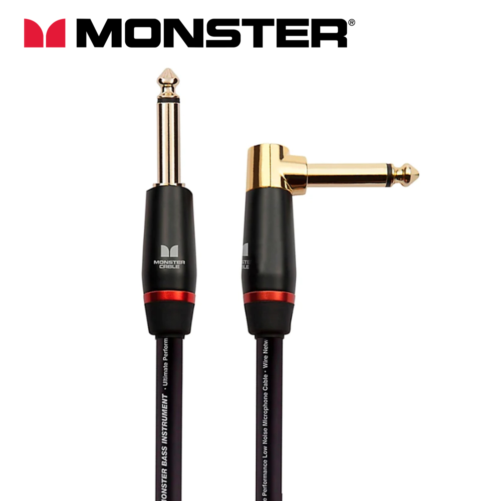 몬스터 Prolink Bass Cable 베이스기타 케이블 6.4M(21ft.) / TS - ㄱ자 TS 모노케이블 / 정식수입품
