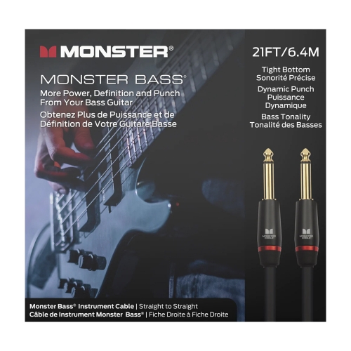 몬스터 Prolink Bass Cable 베이스기타 케이블 / 양 55 TS 모노 케이블 / 6.4M(21ft.) / 정식수입품