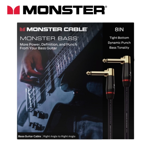 몬스터 Prolink Bass Cable 패치케이블 / 20cm(8in) / 베이스기타 이펙터 패치케이블 / 정식수입품
