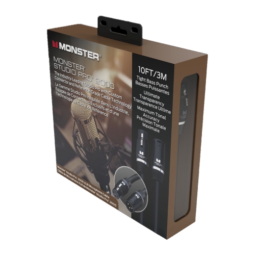 몬스터 Studio PRO2000 마이크케이블 / 골드커넥터 양캐논 마이크케이블 / 3M(10ft.) / 정식수입품
