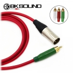 BK2020 빨강 BK XLR(수) - 암페놀 RCA 케이블 커넥터색상변경 제작케이블 국산 고급 BK케이블