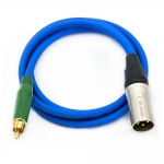 BK2020 파랑 BK XLR(수) - 암페놀 RCA 케이블 커넥터색상변경 제작케이블 국산 고급 BK케이블