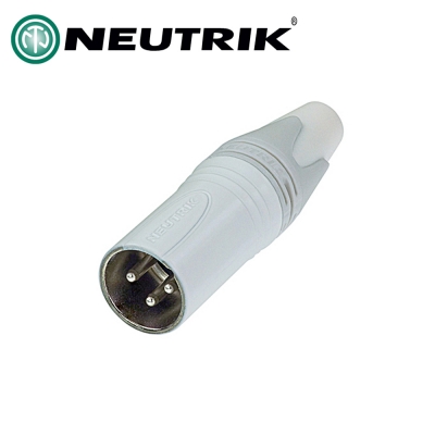 NEUTRIK 뉴트릭 NC3MXX-WT XLR(수) 화이트 커넥터 납땜용
